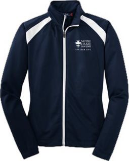 Ladies Performance Jacket, Navy/White